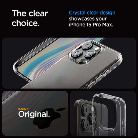 SPIGEN ULTRA HYBRID IPHONE 15 PRO MAX FROST CLEAR