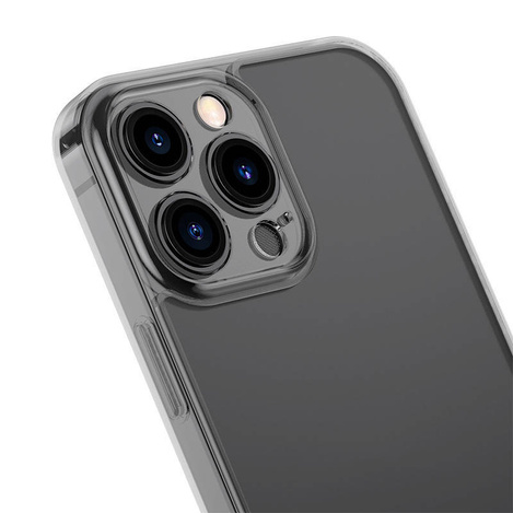 Etui Baseus Frosted Glass Case do iPhone 13 PRO (czarne)  + szkło hartowane