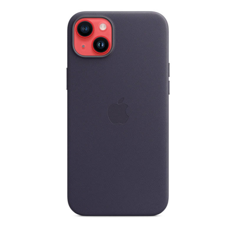 Apple Leather Case - Skórzane etui z MagSafe do iPhone 14 Plus (atramentowy)