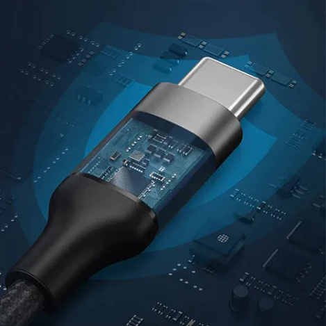 VEGER kabel Typ C do Typ C PD  100W 5A CC02 1,5m czarny