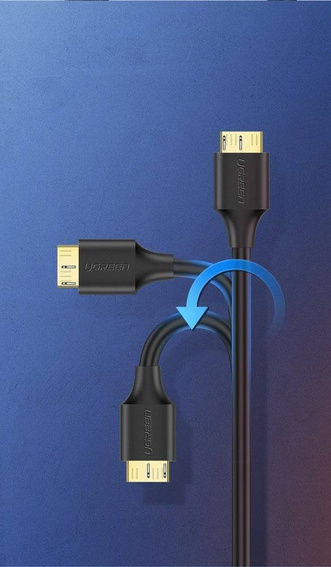 Ugreen kabel przewod USB - micro USB Typ B SuperSpeed 3.0 2m czarny (10843)