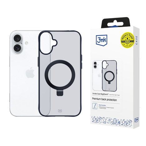 3MK Smoke Case iPhone 16 Plus Magsafe & Stand