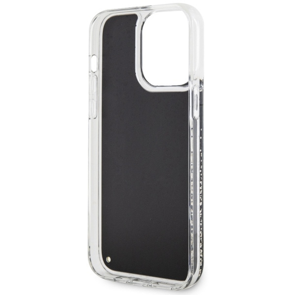 Guess GUHCP14XLCSGSGK iPhone 14 Pro Max 6,7" schwarz/schwarzes Hardcase Liquid Glitter Marble