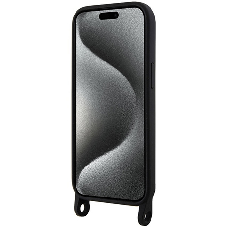 Karl Lagerfeld KLHCP15SSCBSCNK iPhone 15 6.1&quot; hardcase black/black Crossbody Silicone Choupette