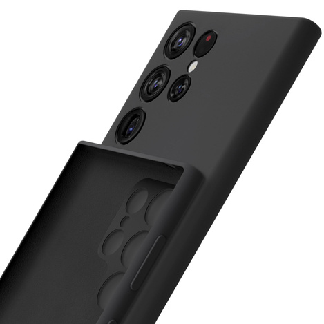 3MK SILICONE CASE SAMSUNG S24 ULTRA BLACK