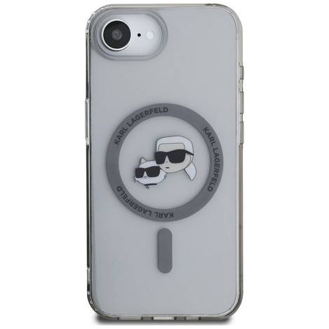 KARL LAGERFELD futerał do IPHONE 16e (SE 4 2025) kompatybilny z MagSafe KLHMPSE4HLSKCK (IML Metal KC Heads) czarny