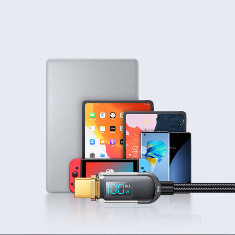 Joyroom USB C - USB C 100W cable for fast charging and data transfer 1.2 m black (S-CC100A4)