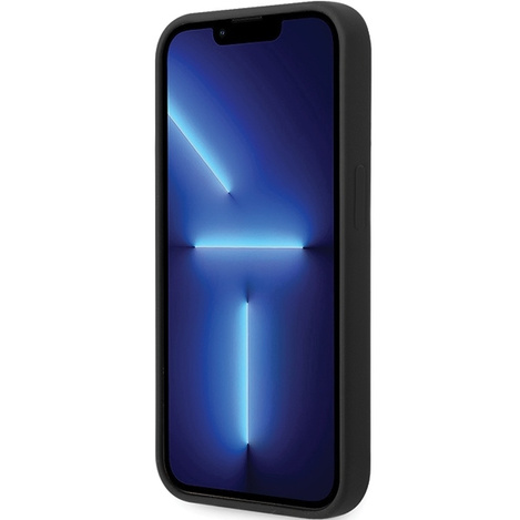 Original Handyhülle IPHONE 14 PRO BMW Signature Liquid Silicone MagSafe (BMHMP14LSILBK2) schwarz