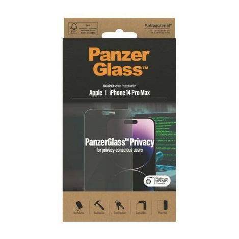 Gehärtetes Glas IPHONE 14 PRO MAX PanzerGlass Classic Fit Screen Protection Antibacterial (P2770)