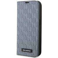 Karl Lagerfeld KLBKP14XSAKLHPG iPhone 14 Pro Max 6.7&quot; bookcase silver/silver Saffiano Monogram
