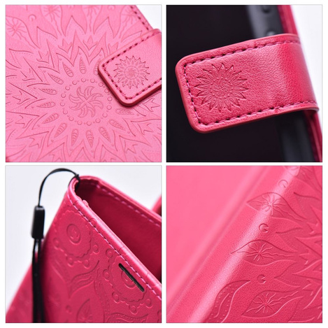 Kabura MEZZO Book do IPHONE 15 mandala magenta