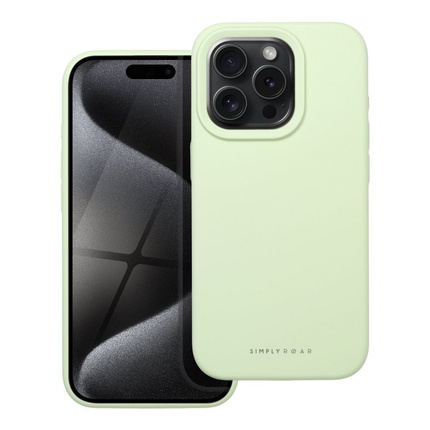 Futerał Roar Cloud-Skin - do iPhone 15 Pro Jasnozielony