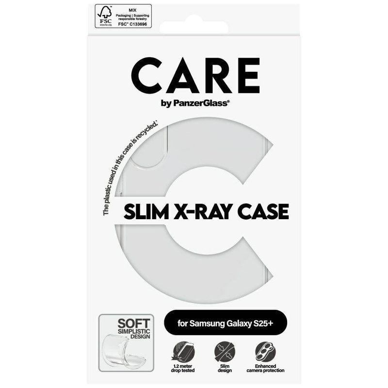 Etui CARE by PanzerGlass Fashion X-Ray do Samsung Galaxy S25+ - przezroczysty