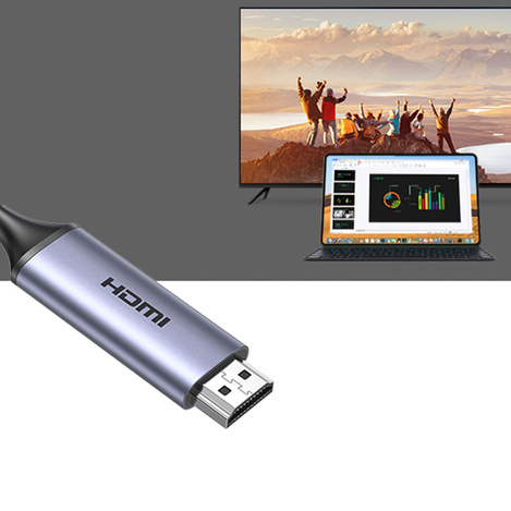 USB C - HDMI 2.1 8K 60Hz Cable 1.5m Ugreen CM565 - Gray