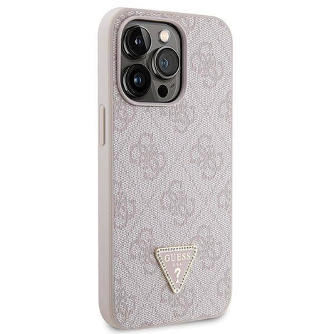 Original Case IPHONE 13 PRO Guess Hardcase Crossbody 4G Metal Logo (GUHCP13LP4TDSCPP) pink
