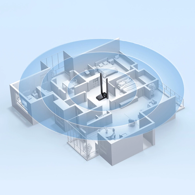 Baseus FastJoy B01317600111-06 1800 Mb/s USB network card - black