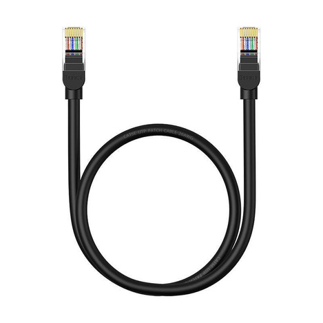 Baseus High Speed Cat 5 RJ-45 Ethernet cable 1000Mb/s 0.5m round - black