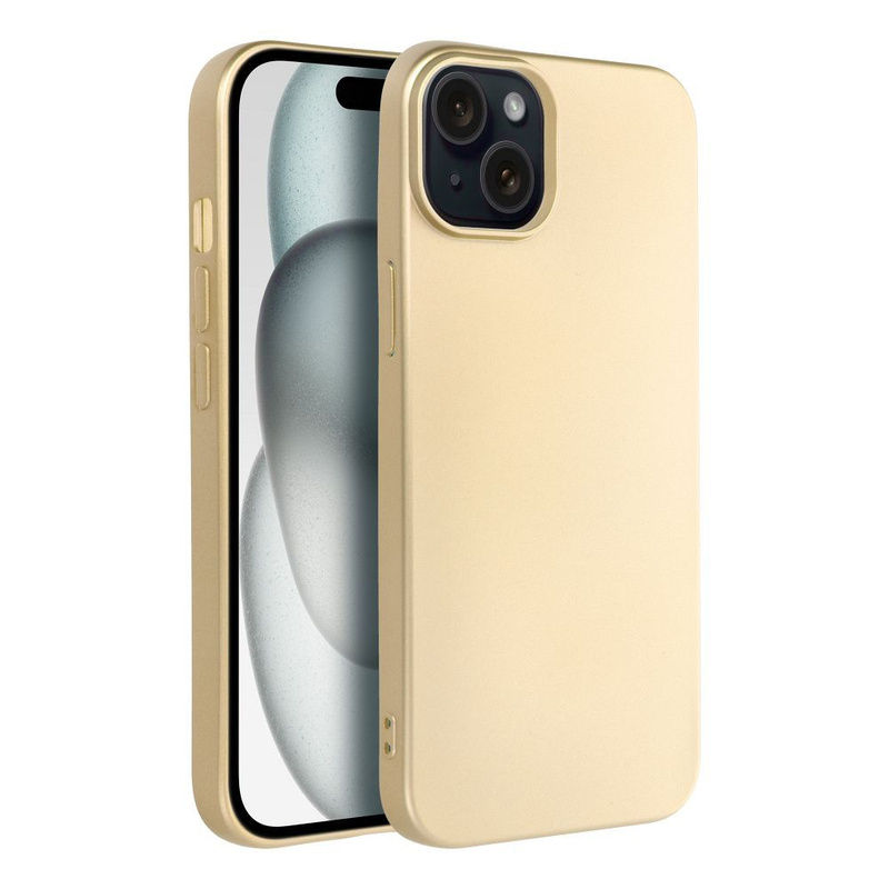 Futerał METALLIC do IPHONE 15 PLUS złoty