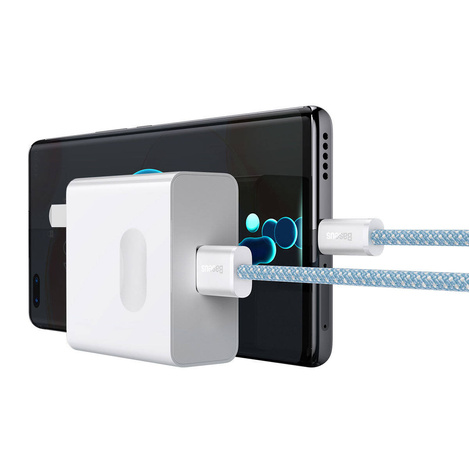 Baseus Dynamic Series kabel USB - USB Typ C 100W 2m niebieski (CALD000703)