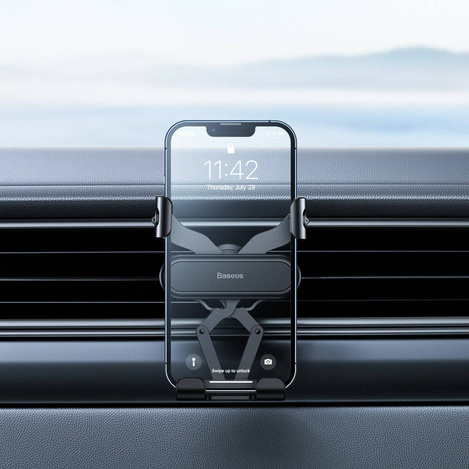Baseus Gravity Air Vent Autotelefonhalter (Air Outlet Version) schwarz (SUWX010001)