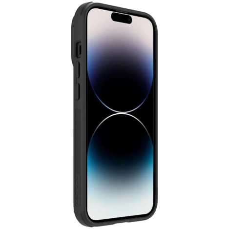 Nillkin Textured S Case für iPhone 14 Pro Max, Cover mit Kameraabdeckung, schwarz