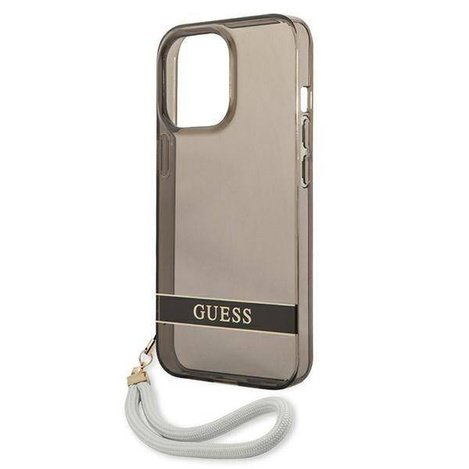 Guess GUHCP13LHTSGSK iPhone 13 Pro / 13 6,1 &quot;black / black hardcase Translucent Stap