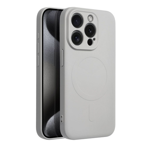 Futerał Silicone Mag Cover kompatybilny z MagSafe do IPHONE 15 PRO tytanowy
