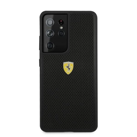 Ferrari FESPEHCS21LBK S21 Ultra G996 czarny/black hardcase On Track Perforated