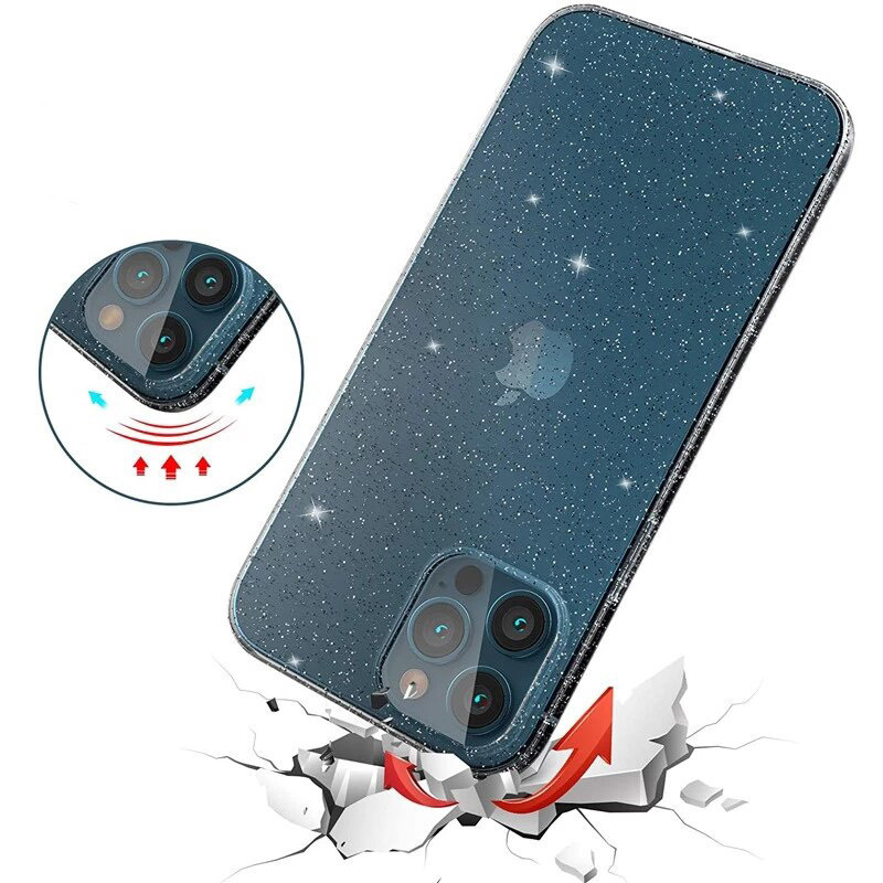 Crystal Glitter Case do Xiaomi Redmi Note 11 Pro/Note 11 Pro 5G Srebrny