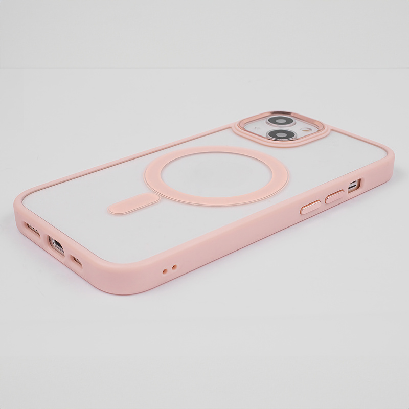 Nakładka Satin Clear Mag do iPhone 15 Pro Max 6,7&quot; różowa