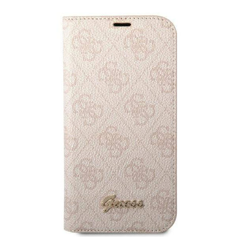 Guess 4G Metal Camera Outline Booktype Case - Etui iPhone 14 (różowy)
