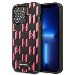 Original Case IPHONE 13 PRO Karl Lagerfeld Hardcase Monogram Plaque (KLHCP13LMNMP1P) pink