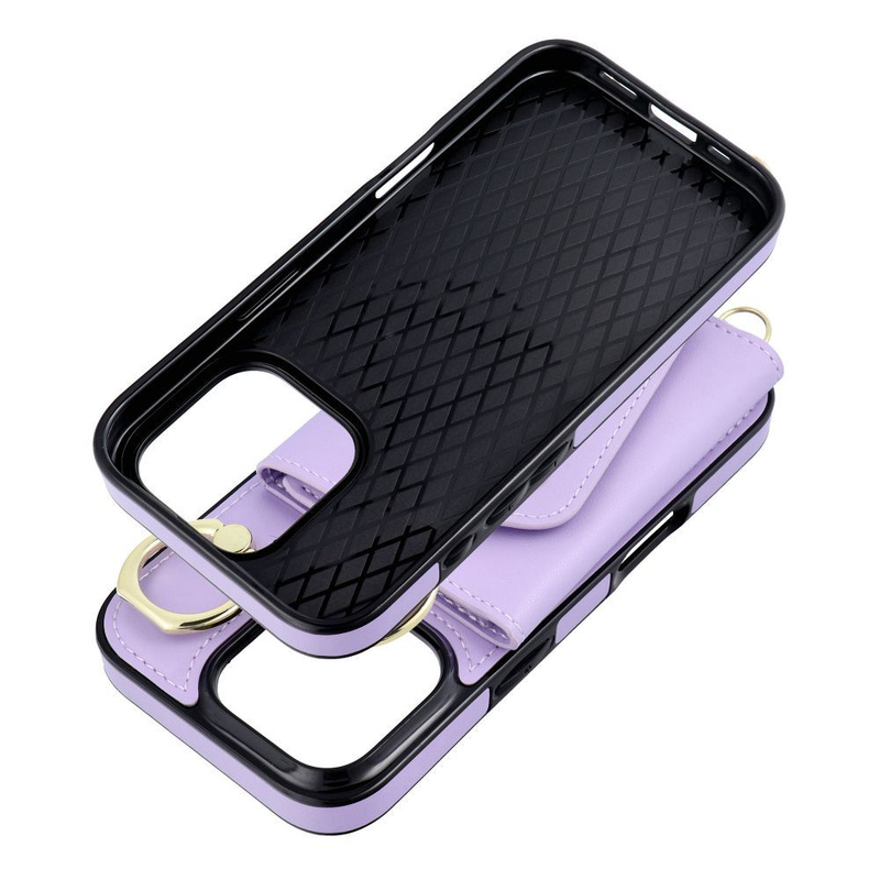 Futerał portfel WONDER dla IPHONE 13 liliowy
