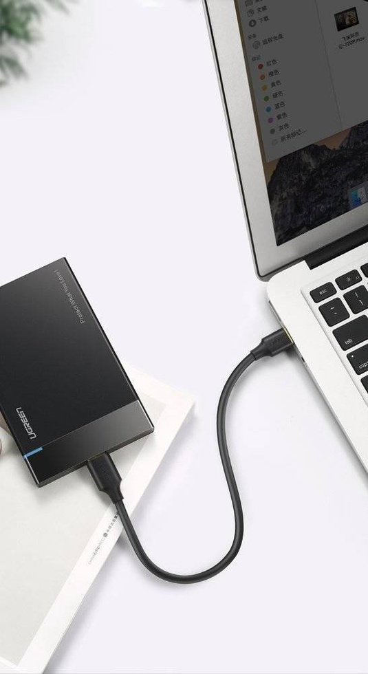 Ugreen kabel przewod USB - micro USB Typ B SuperSpeed 3.0 2m czarny (10843)