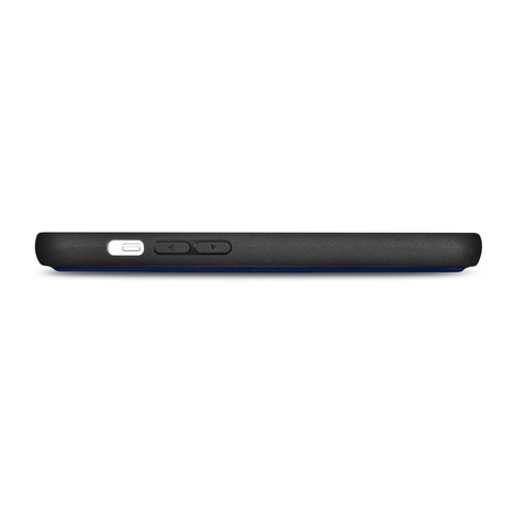 iCarer Wallet Case 2in1 etui iPhone 14 skórzany pokrowiec z klapką Anti-RFID niebieski (WMI14220725-BU)