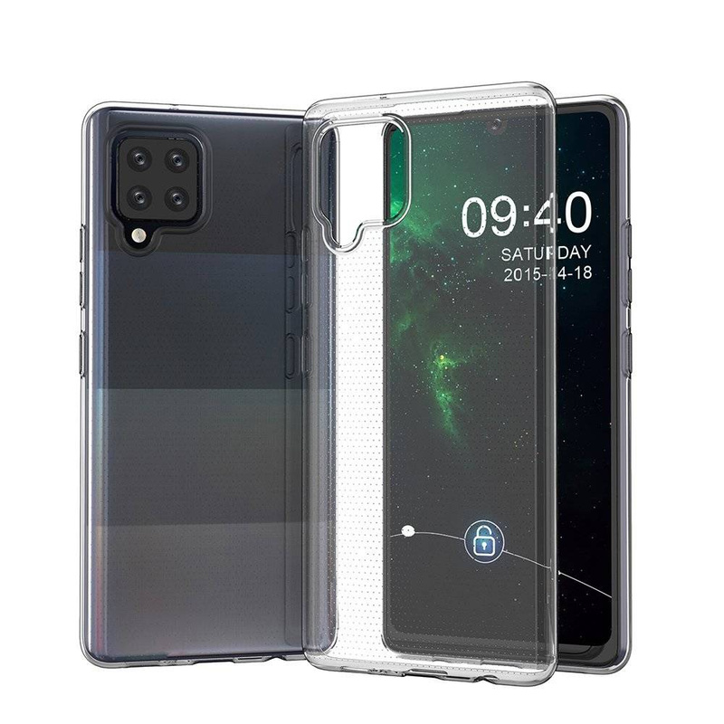 Żelowy pokrowiec etui Ultra Clear 0.5mm Samsung Galaxy A12 przezroczysty