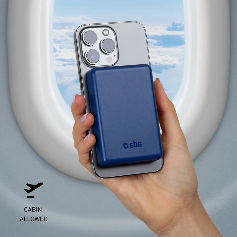 Powerbank SBS TEBB5000MAG1CB 5000 mAh compatible with MagSafe - blue