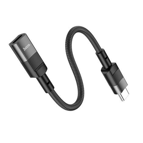 HOCO adapter Typ C (męski) do iPhone Lightning 8-pin (żeński) U107 10cm czarna