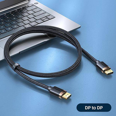 USAMS Kabel DP - DP U74 2.0m czarny/ black 4K HD SJ531HD01 (US-SJ531)