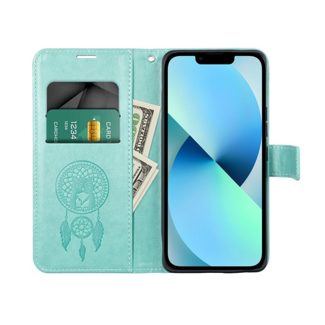 Kabura MEZZO Book do SAMSUNG S24 FE łapacz snów zielony