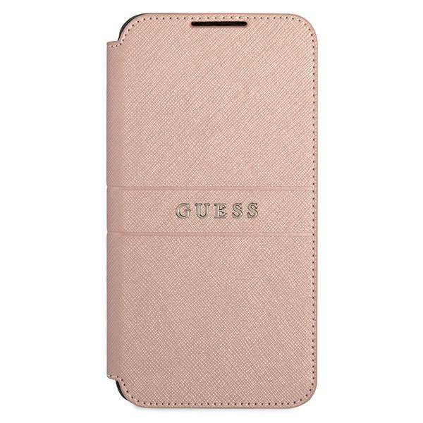 Guess GUBKS22MPSASBPI S22 + S906 rosa / rosa Buch Saffiano Stripes