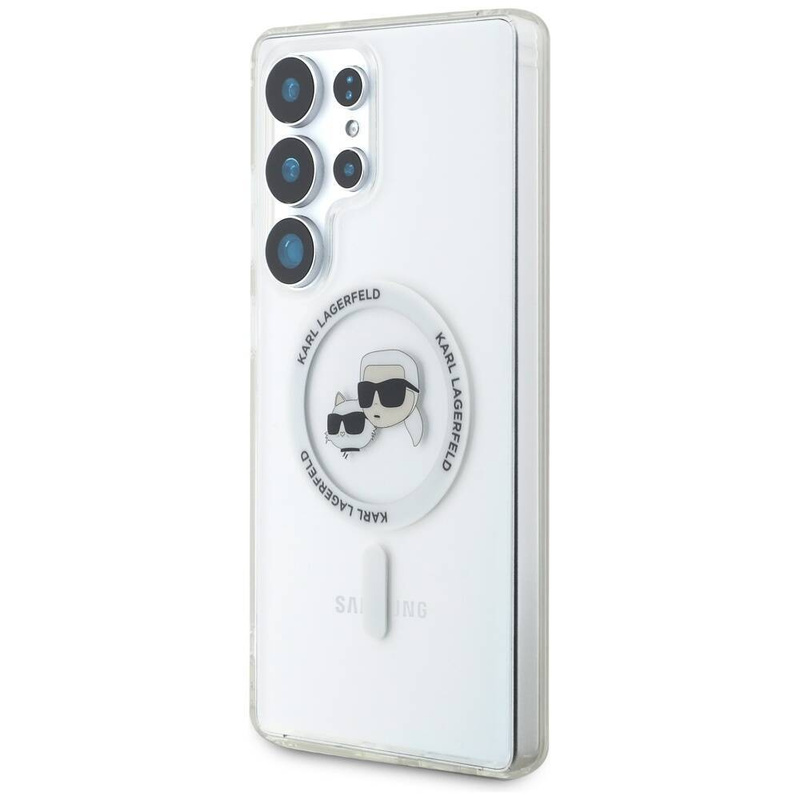 KARL LAGERFELD SAMSUNG S25 ULTRA WHITE CHOUPETTE&KARL HEADS KLHMS25LHLSKCH