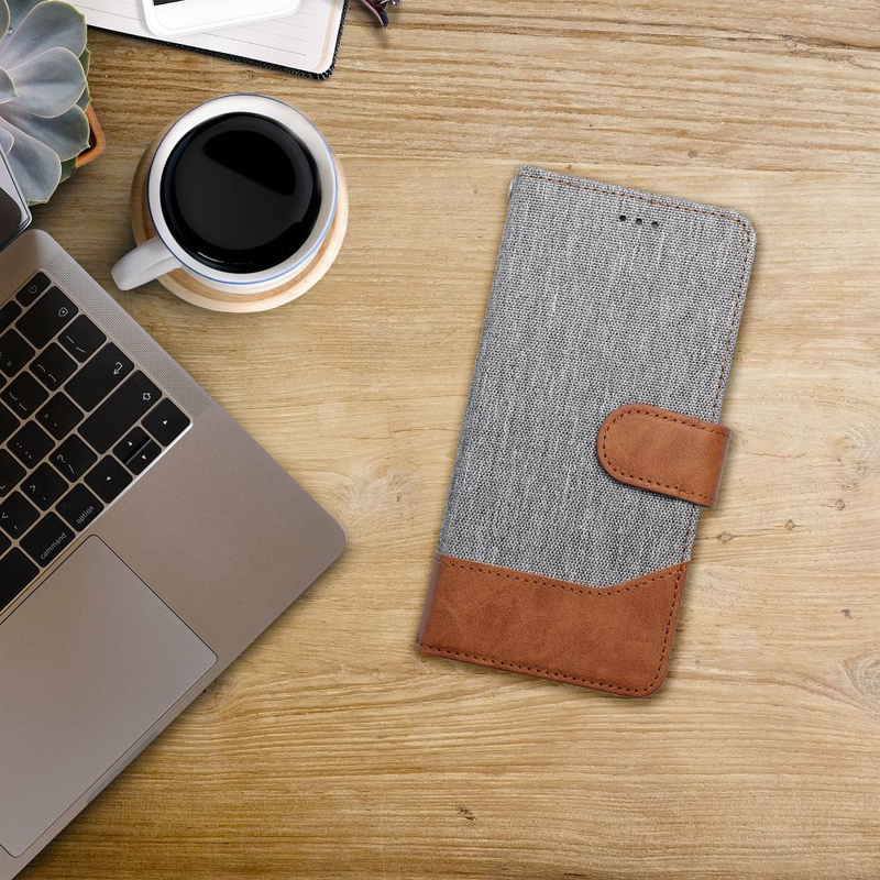 Kabura JEANS Book do IPHONE 16 Pro szary