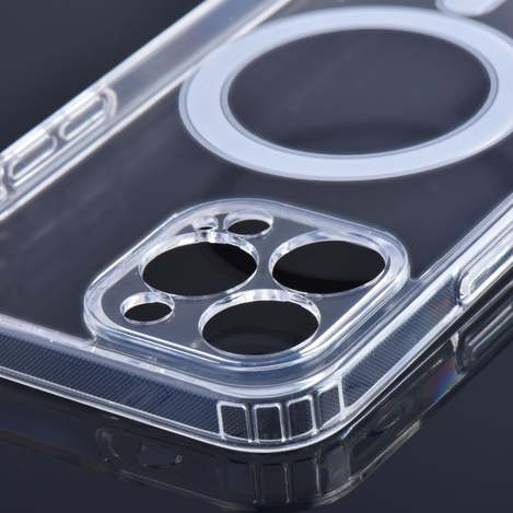 Futerał Clear Mag Cover z ochroną aparatu kompatybilny z MagSafe do IPHONE 12 PRO MAX