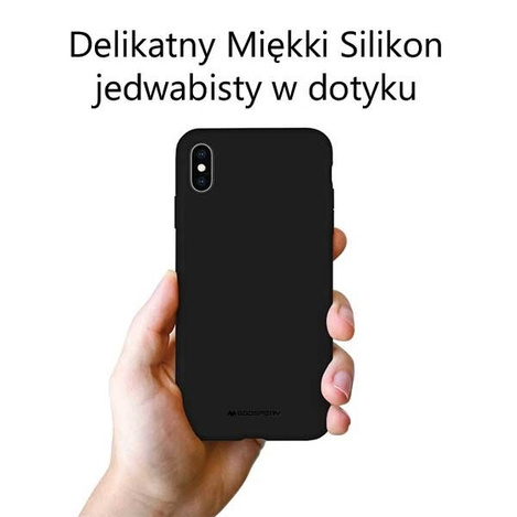 MERCURY SILICONE CASE IPHONE 12/12 PRO (6.1), BLACK / CZARNY