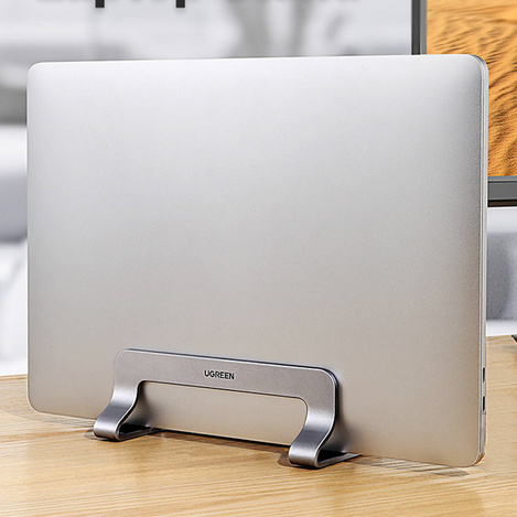 Ugreen aluminiowy pionowy stojak uchwyt podstawka na laptop tablet srebrny (LP258)