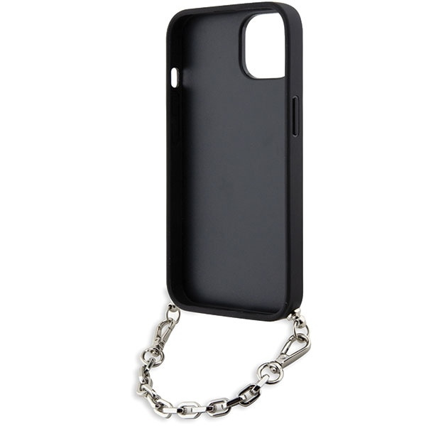 Karl Lagerfeld KLHCP14SSACKLHPG iPhone 14 6,1" Silber/Silber Hardcase Saffiano Monogram Chain