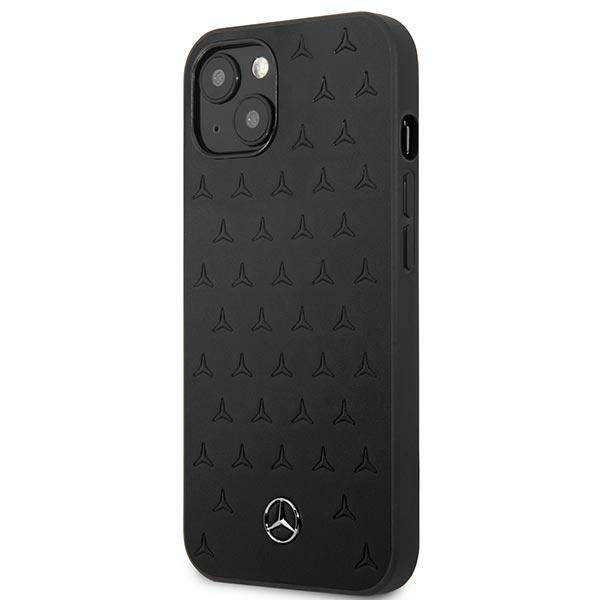 Mercedes MEHCP13SPSQBK iPhone 13 mini 5,4" czarny/black hardcase Leather Stars Pattern