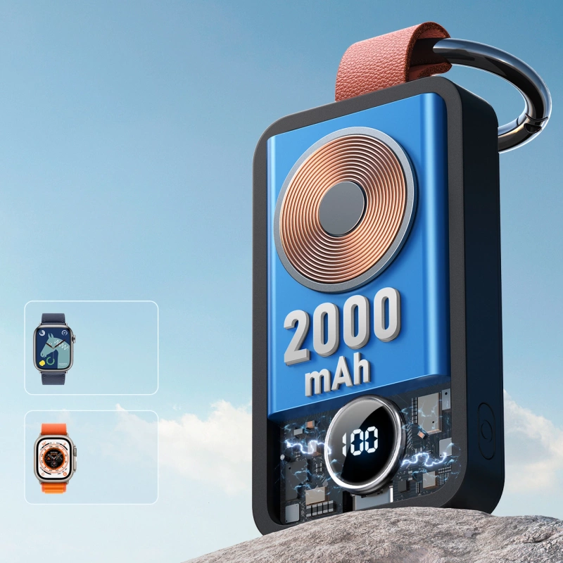 Joyroom kabellose Powerbank 2000mAh 3W für Apple Watch schwarz (JR-WQW01)