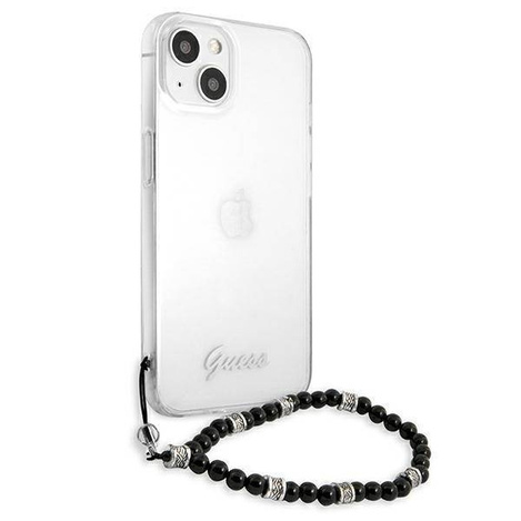 Guess nakładka do iPhone 13 6,1" GUHCP13MKPSBK przeźroczysta hard case Black Pearl